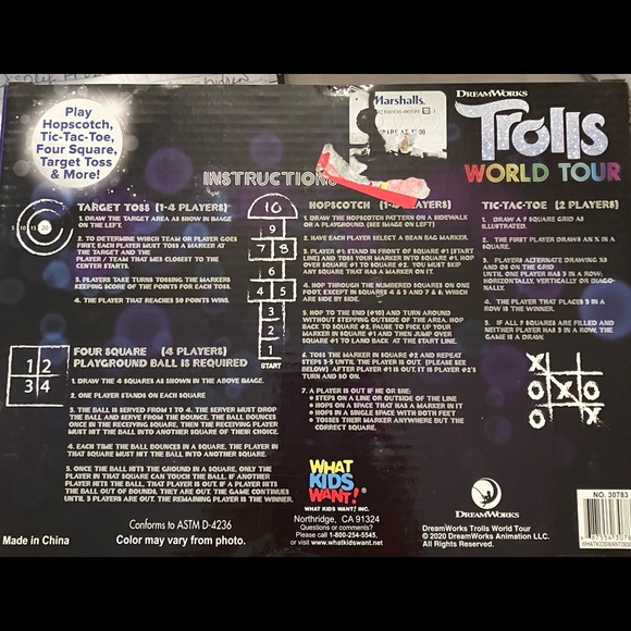DreamWorks Trolls Chalk Game Set - Picture 2 of 2